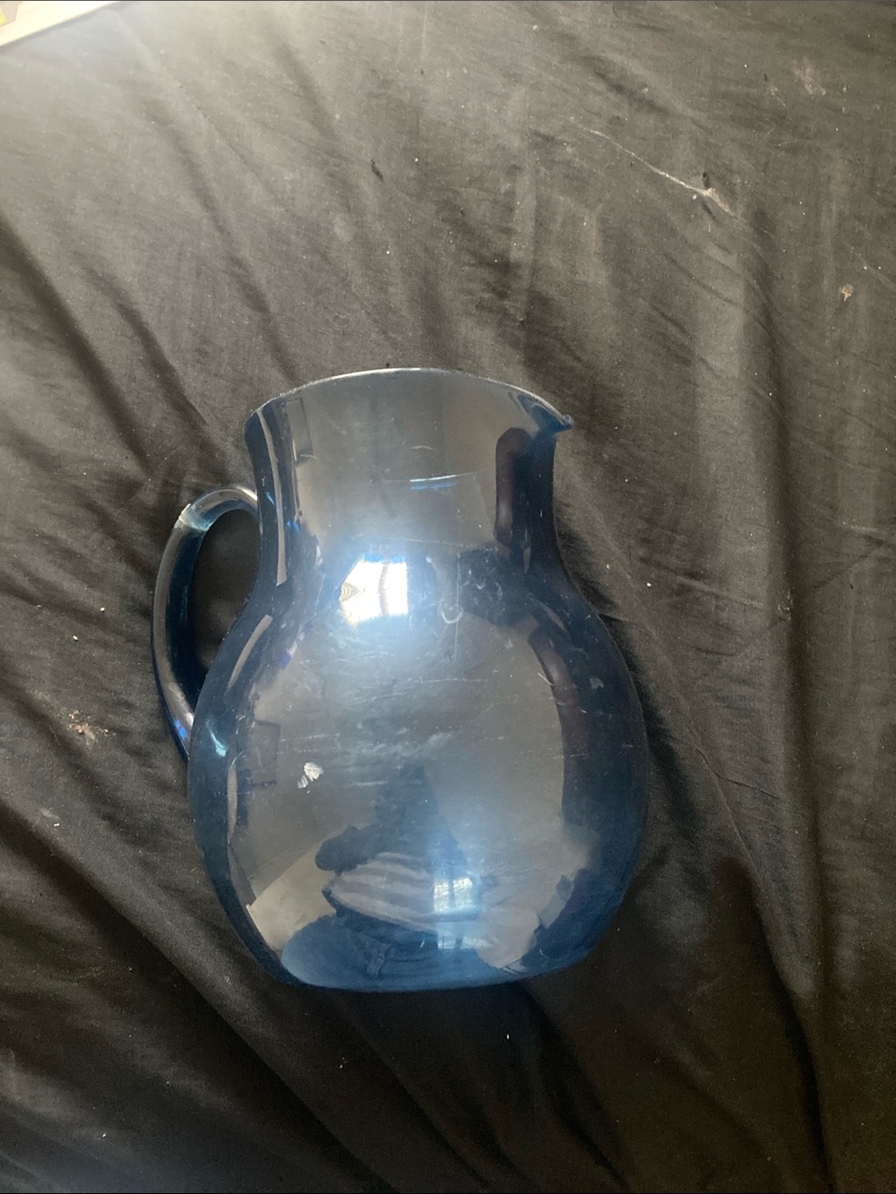 Blue plastic Pitcher - Home Accents